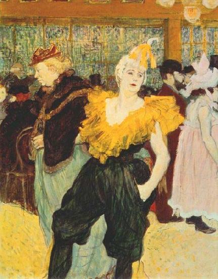 Henri de toulouse-lautrec The clown Cha U Kao at the Moulin Rouge oil painting picture